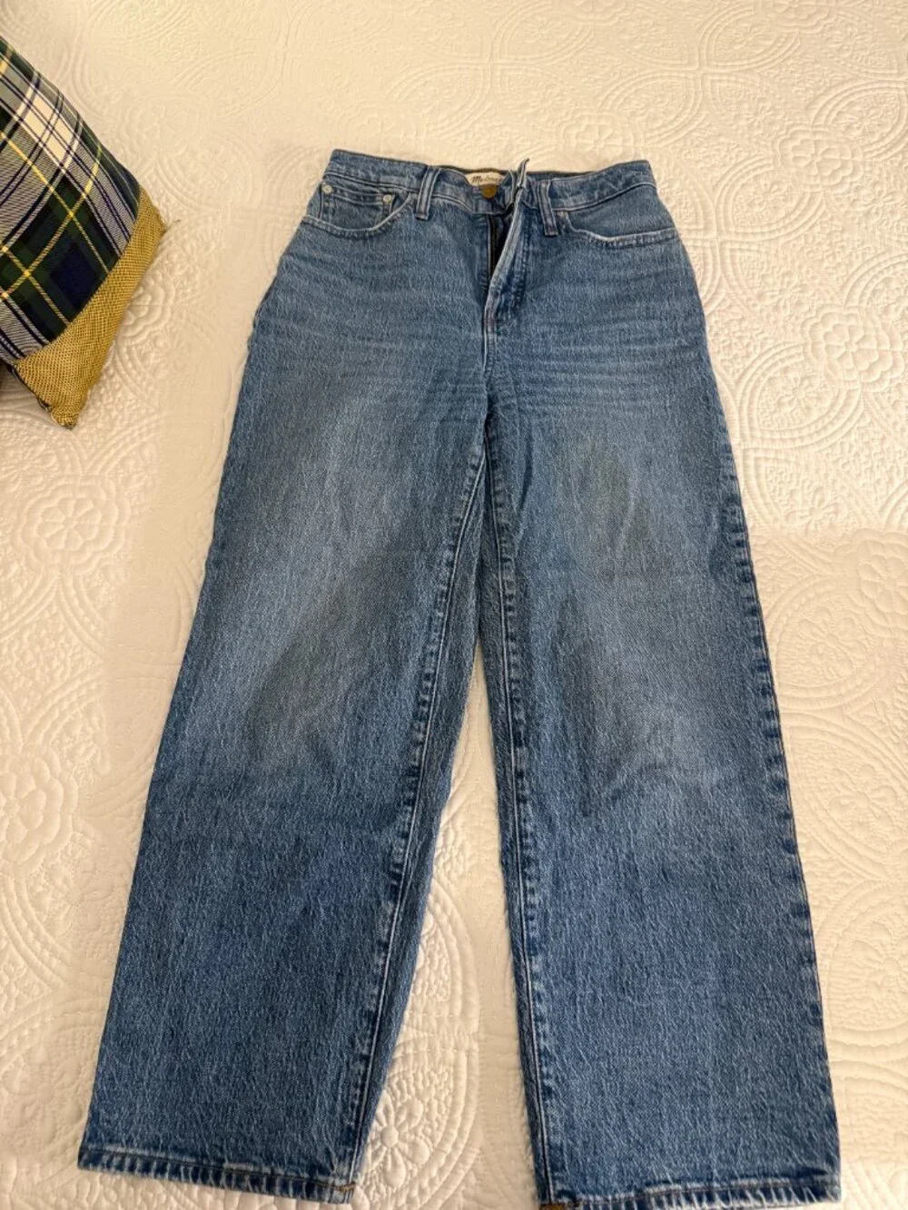 Madewell The Perfect Vintage Wide Leg Crop Jeans